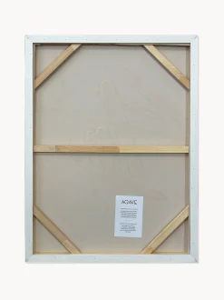 Quadro dipinto a mano con cornice in legno Cross