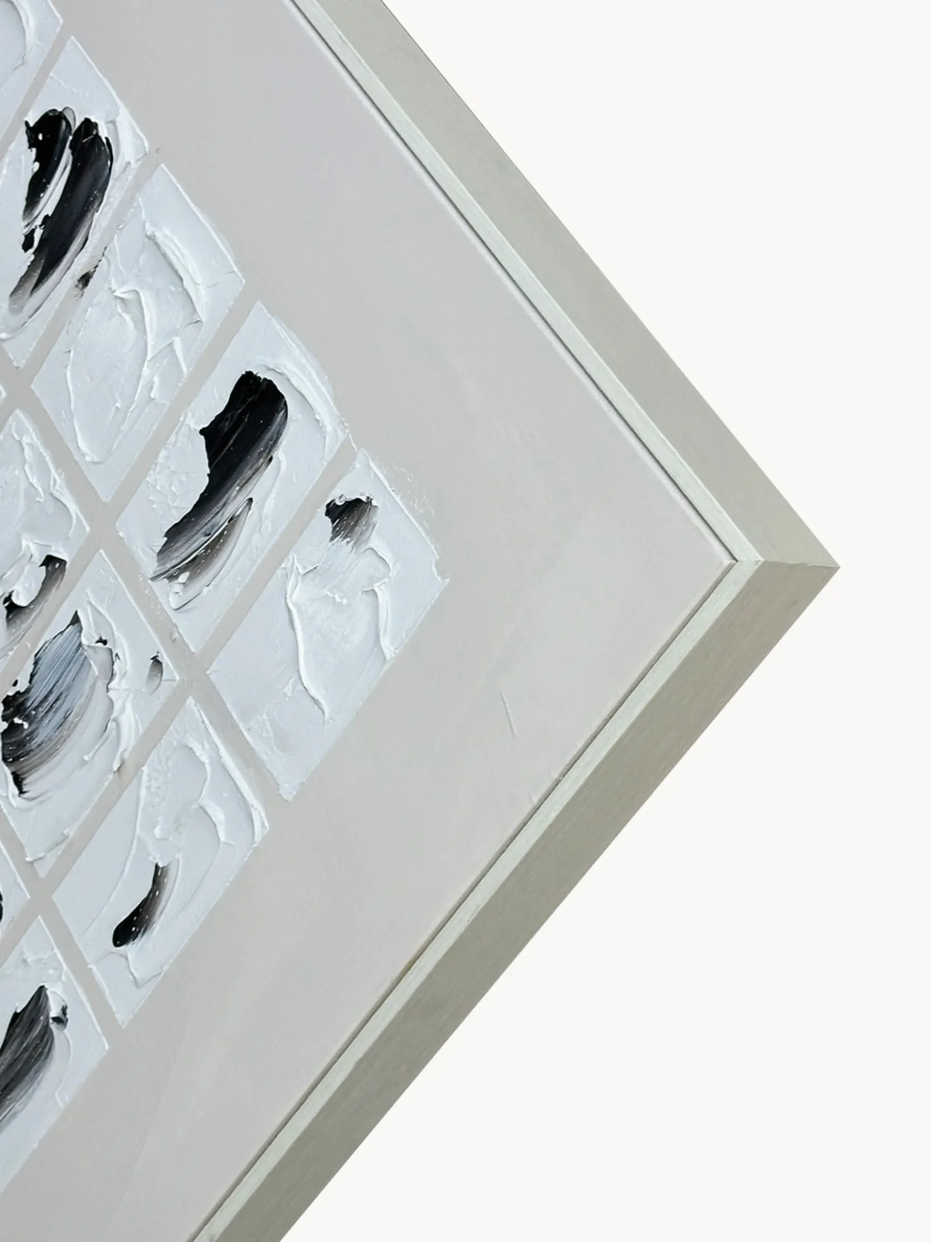Quadro dipinto a mano con cornice in legno Peirce