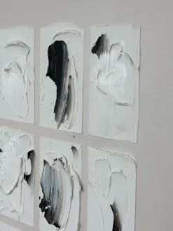 Quadro dipinto a mano con cornice in legno Peirce