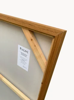 Quadro dipinto a mano con cornice in legno Racing Red