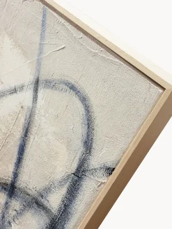 Quadro su tela dipinto a mano Blue Billow