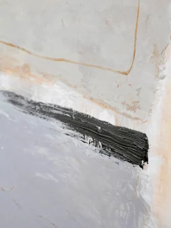 Quadro su tela dipinto a mano con cornice in legno Scenario