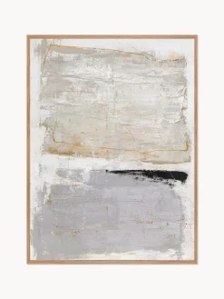 Quadro su tela dipinto a mano con cornice in legno Scenario