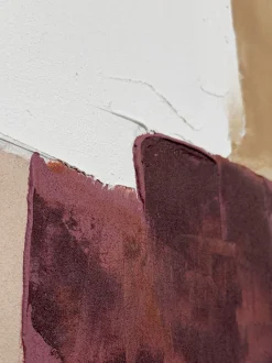 Quadro su tela dipinto a mano con cornice in legno Desert Echo