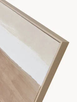 Quadro su tela dipinto a mano con cornice in legno Desert Echo