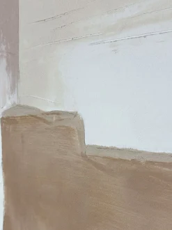 Quadro su tela dipinto a mano con cornice in legno Desert Echo