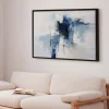 Quadro su tela incorniciato Infinite Blue
