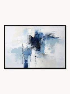 Quadro su tela incorniciato Infinite Blue