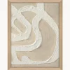 Quadro su tela incorniciato dipinto a mano Raw Organic