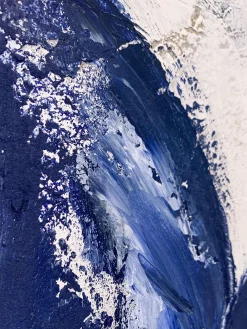 Quadro dipinto a mano Blue Stroke
