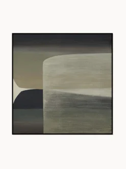 Quadro dipinto a mano con cornice in legno Kubrick