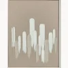 Quadro dipinto a mano con cornice in legno Upside
