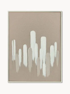 Quadro dipinto a mano con cornice in legno Upside