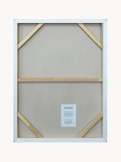 Quadro dipinto a mano con cornice in legno Upside