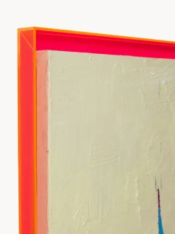 Quadro dipinto a mano con cornice Days In The City