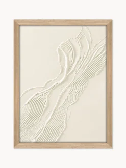 Quadro su tela dipinto a mano con cornice Beige Heritage