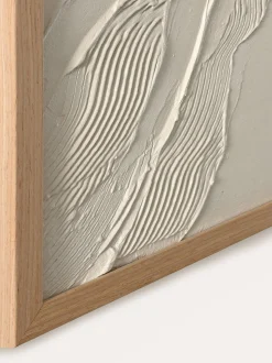 Quadro su tela dipinto a mano con cornice Beige Heritage