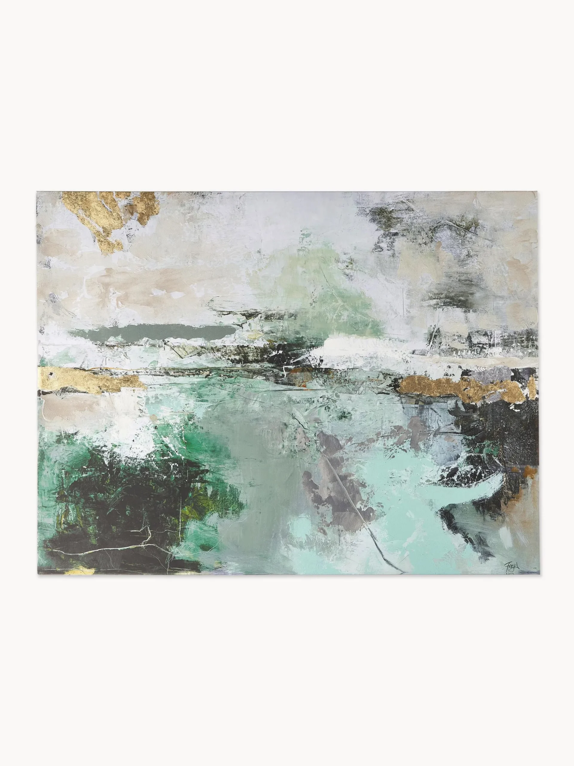 Quadro su tela dipinto a mano Hillside