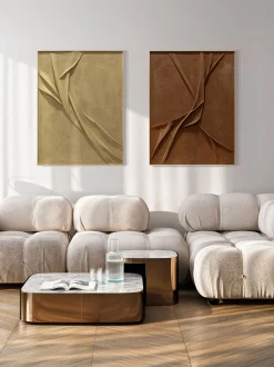 Quadro su tela dipinto a mano Leather