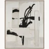 Quadro su tela fatto a mano con cornice in legno Tokyo