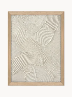 Quadro su tela incorniciato dipinto a mano Sand Shadows