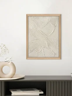 Quadro su tela incorniciato dipinto a mano Sand Shadows