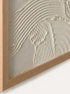 Quadro su tela incorniciato dipinto a mano Sand Shadows