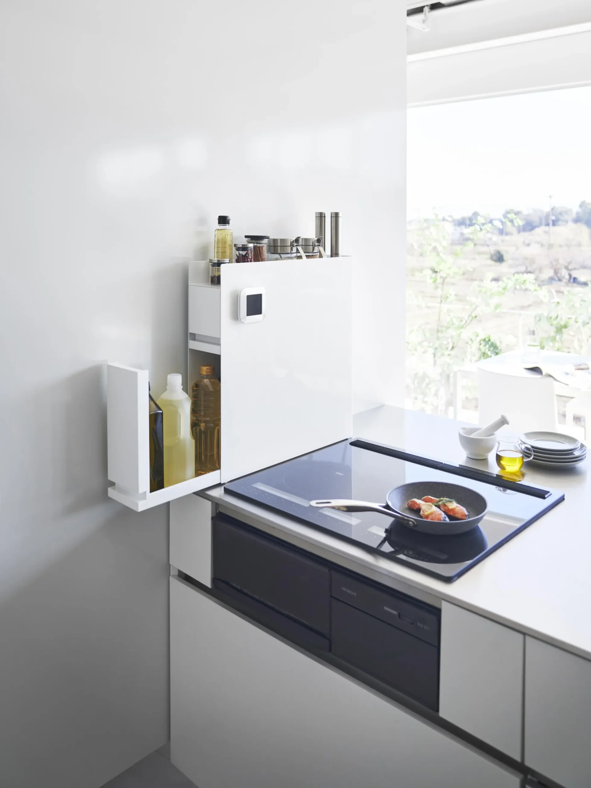 Ripiano estraibile da cucina in metallo Tower