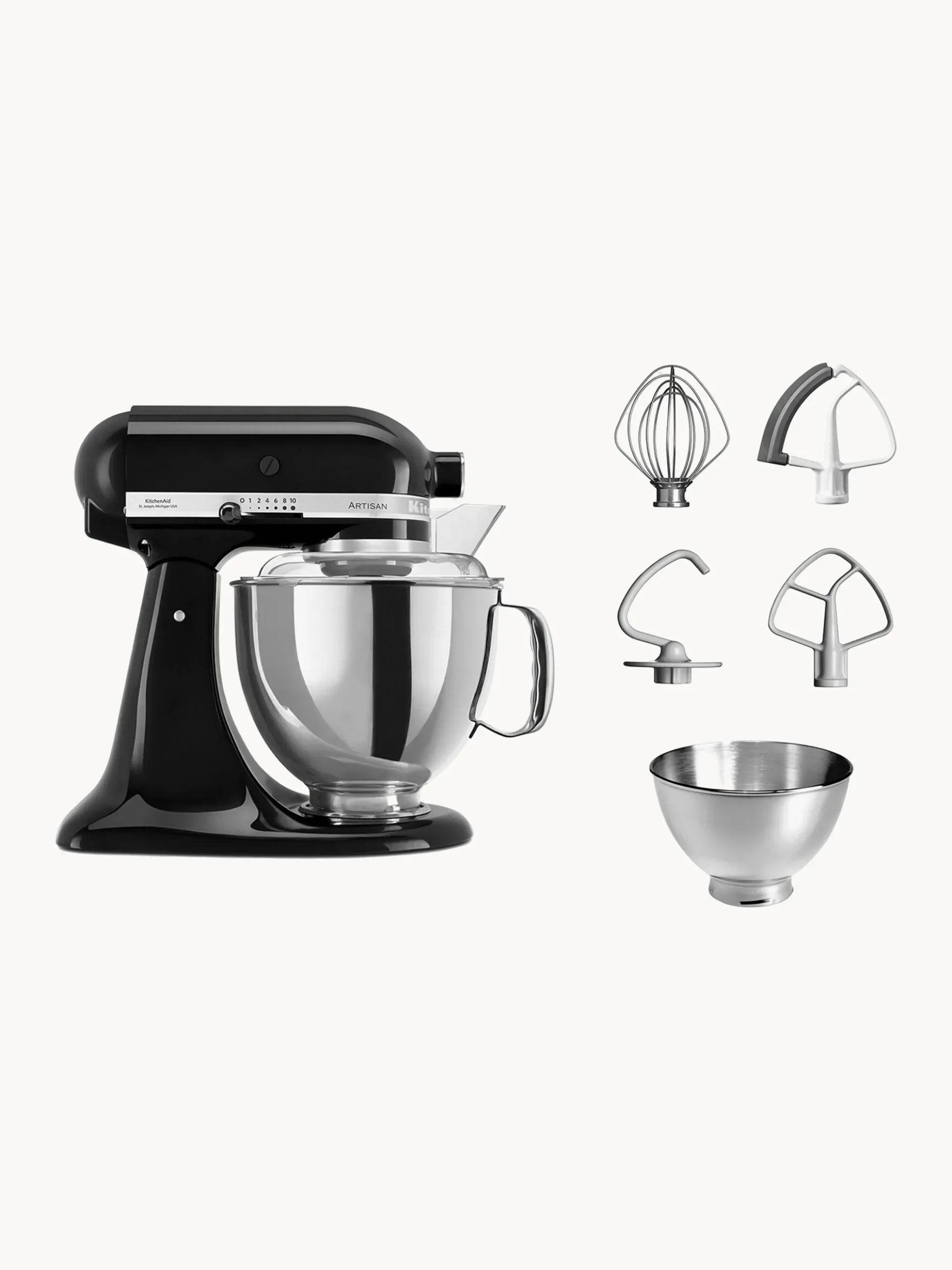 Robot da cucina con testa reclinabile Artisan, 4,8 l, set da 8