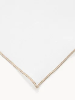 Runner in lino con bordino Kennedy