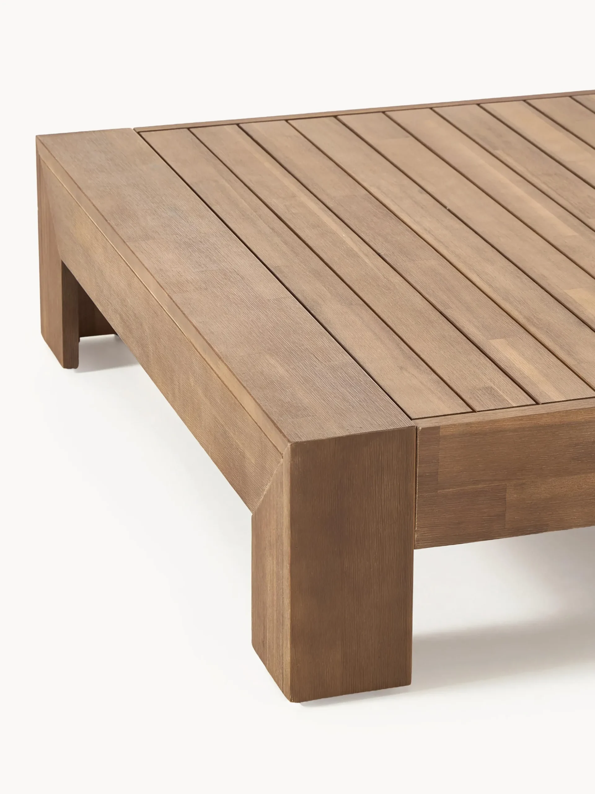 Salotto da giardino componibile in legno di acacia Joshua 4 pz