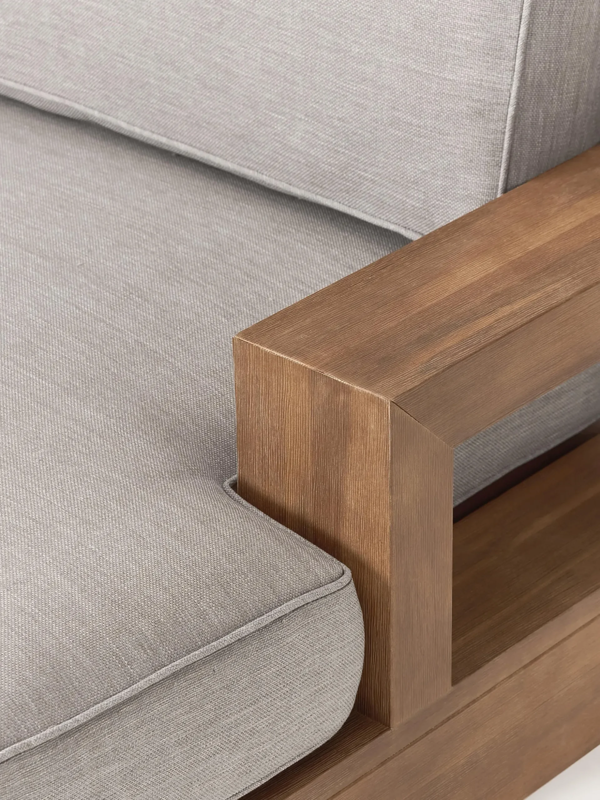 Salotto da giardino componibile in legno di acacia Joshua 4 pz