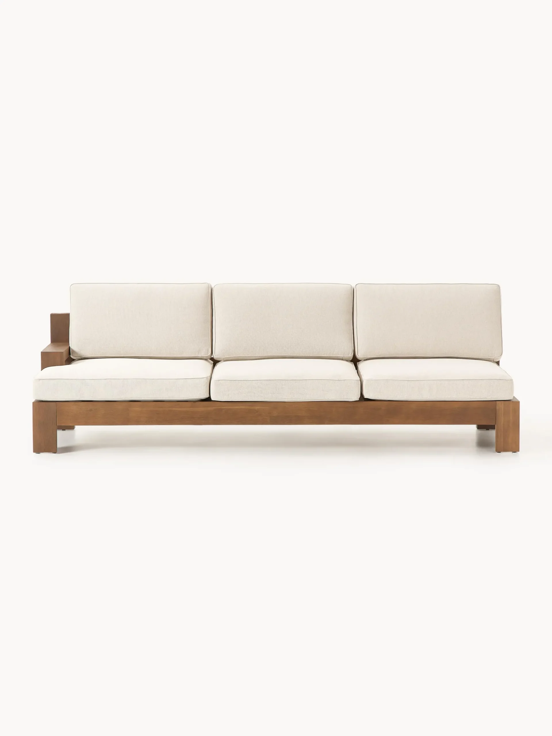 Salotto da giardino componibile in legno di acacia Joshua 4 pz