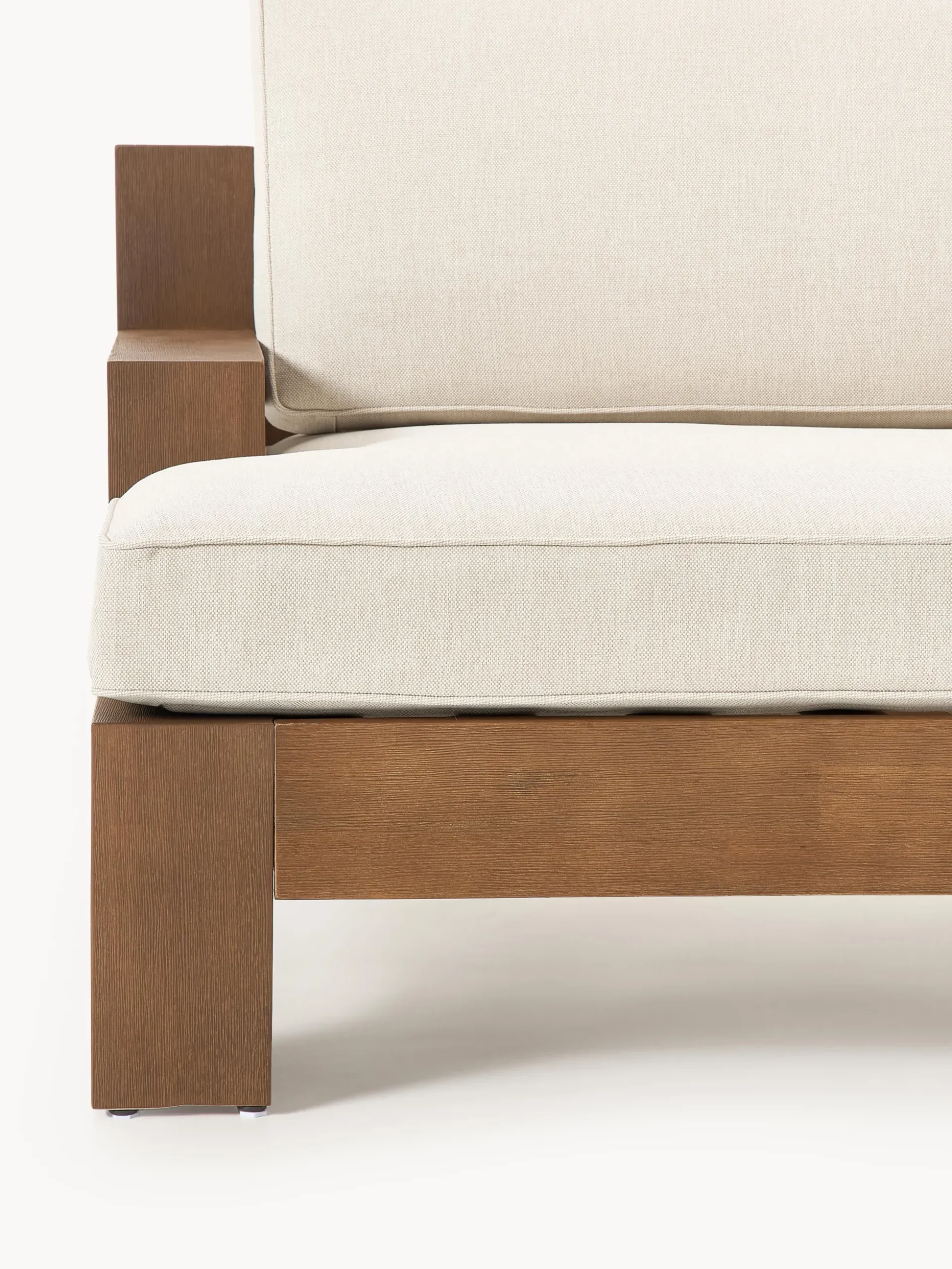 Salotto da giardino componibile in legno di acacia Joshua 4 pz