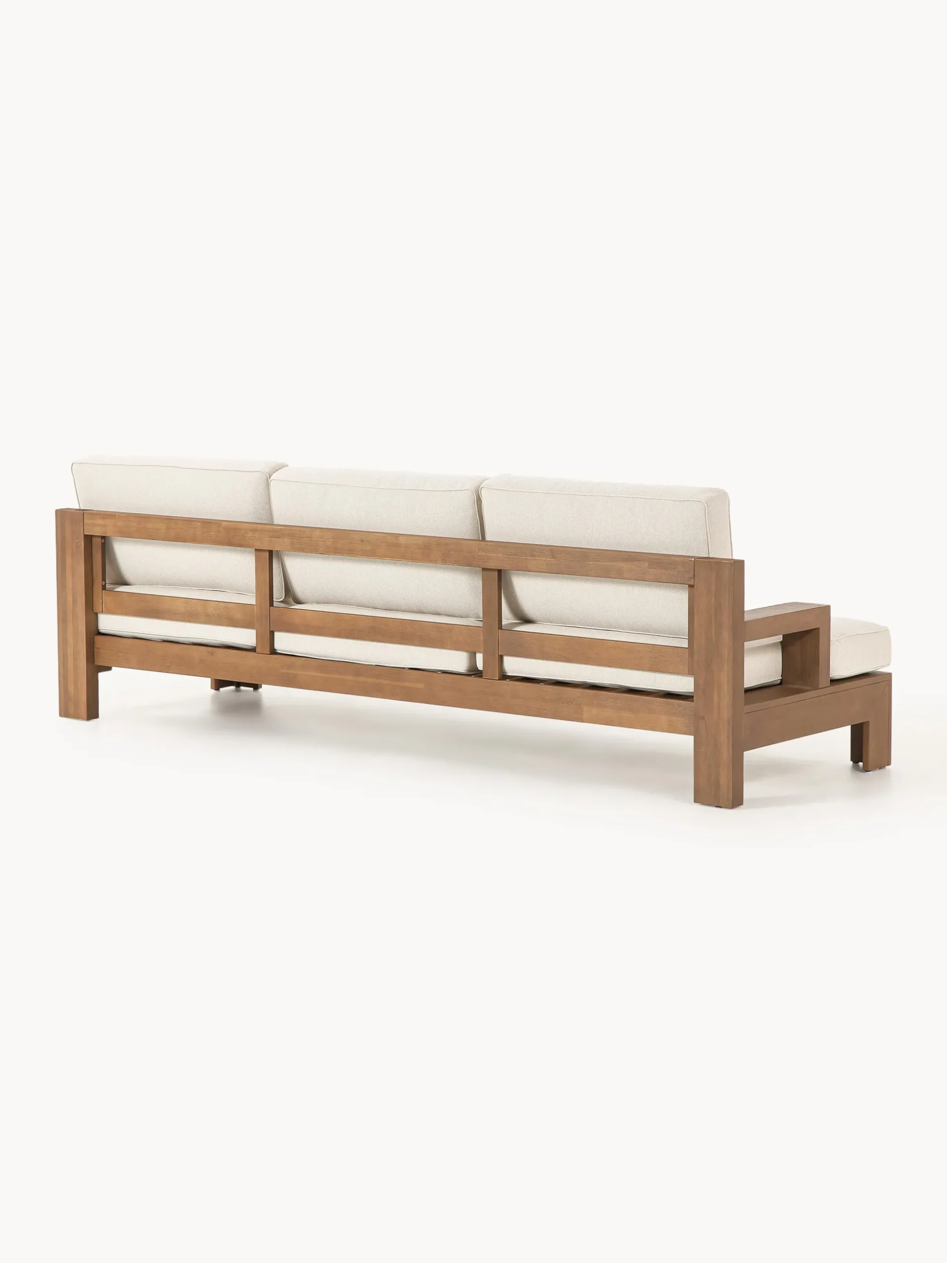 Salotto da giardino componibile in legno di acacia Joshua 4 pz