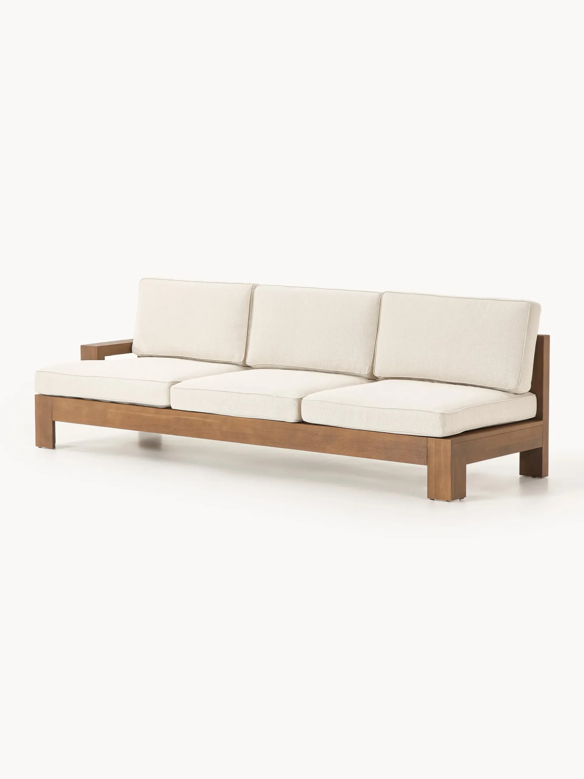 Salotto da giardino componibile in legno di acacia Joshua 4 pz