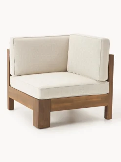 Salotto da giardino componibile in legno di acacia Joshua 4 pz