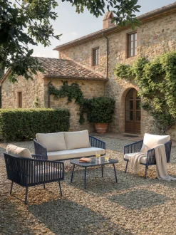 Salotto da giardino Malo, set da 4
