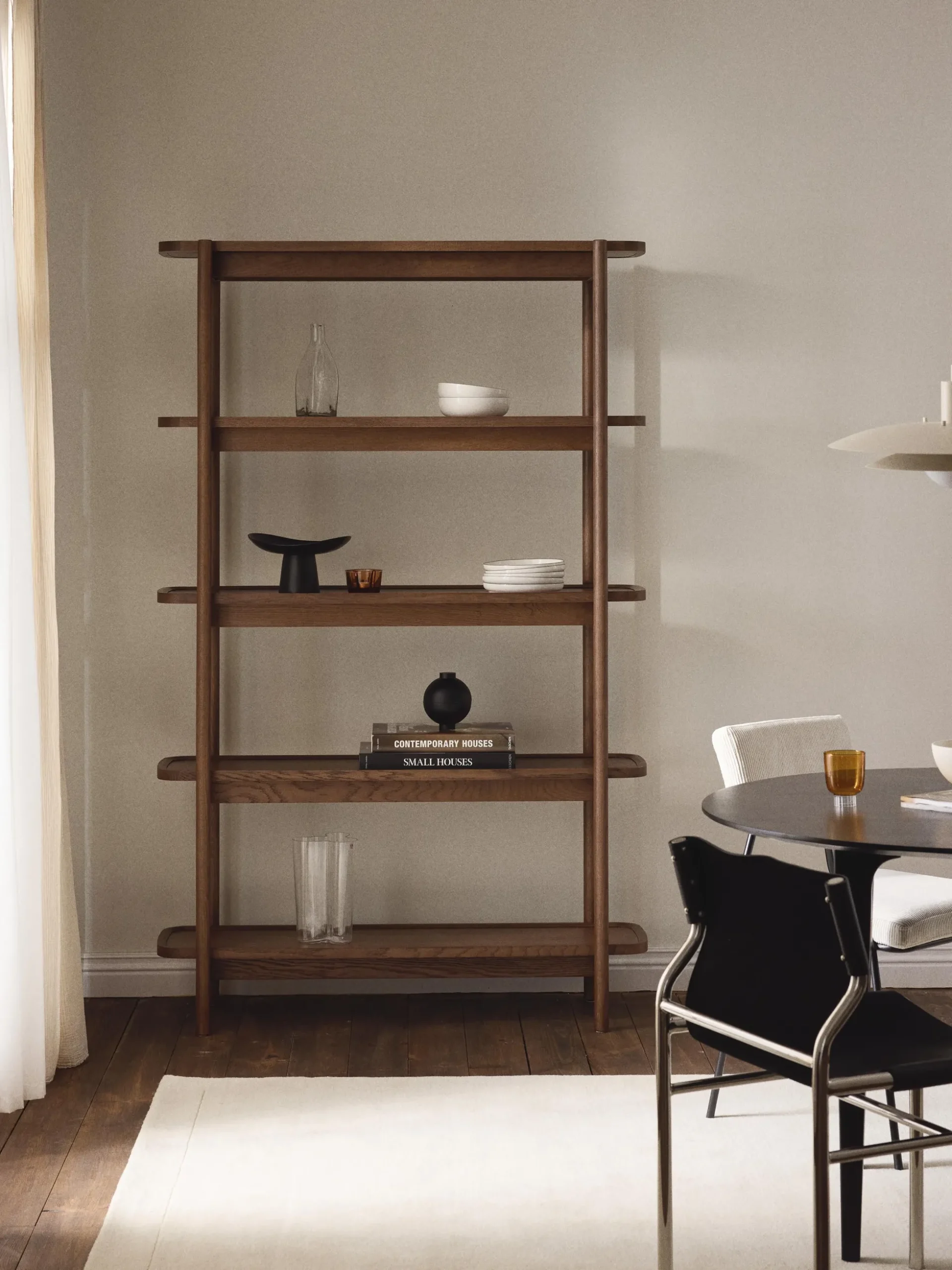 Scaffale alto in legno Libby