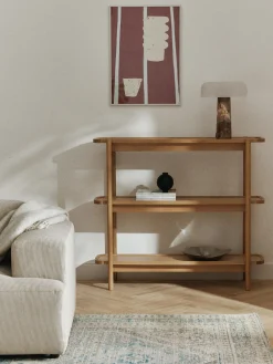 Scaffale basso in legno Libby