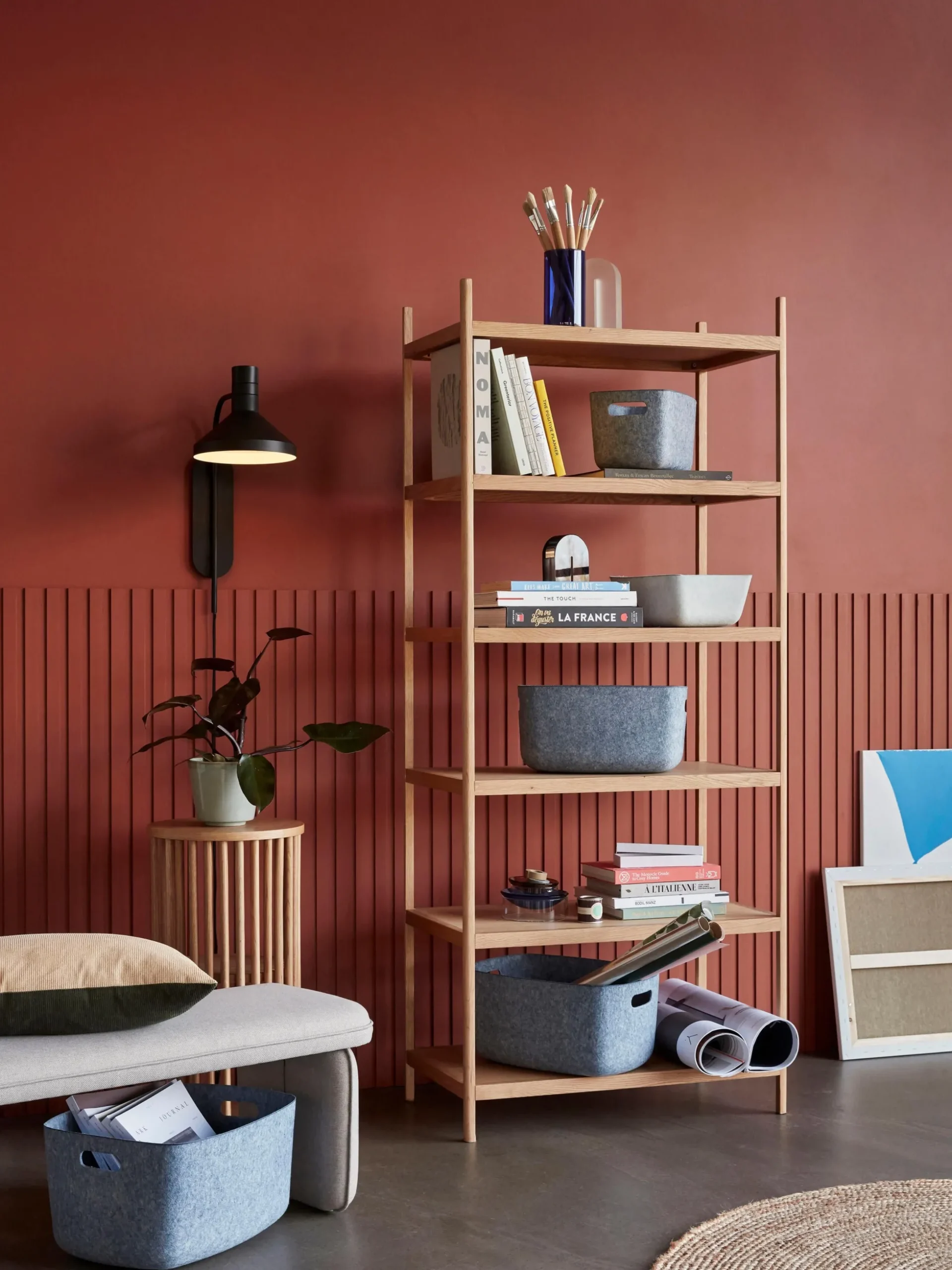 Scaffale in legno Folk