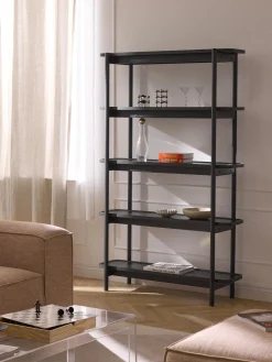 Scaffale alto in legno Libby