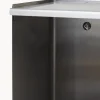 Scaffale da parete in acciaio inox Taper