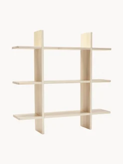 Scaffale da parete in legno di faggio Saga