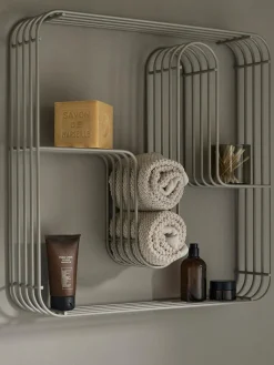 Scaffale da parete in metallo Curva