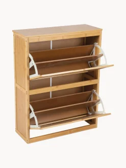 Scarpiera da parete in legno di bambù Kedar