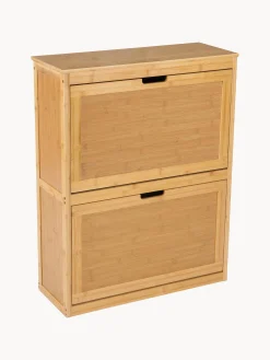 Scarpiera da parete in legno di bambù Kedar