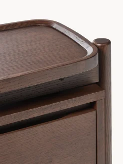 Scarpiera in legno con ripiani pieghevoli Libby