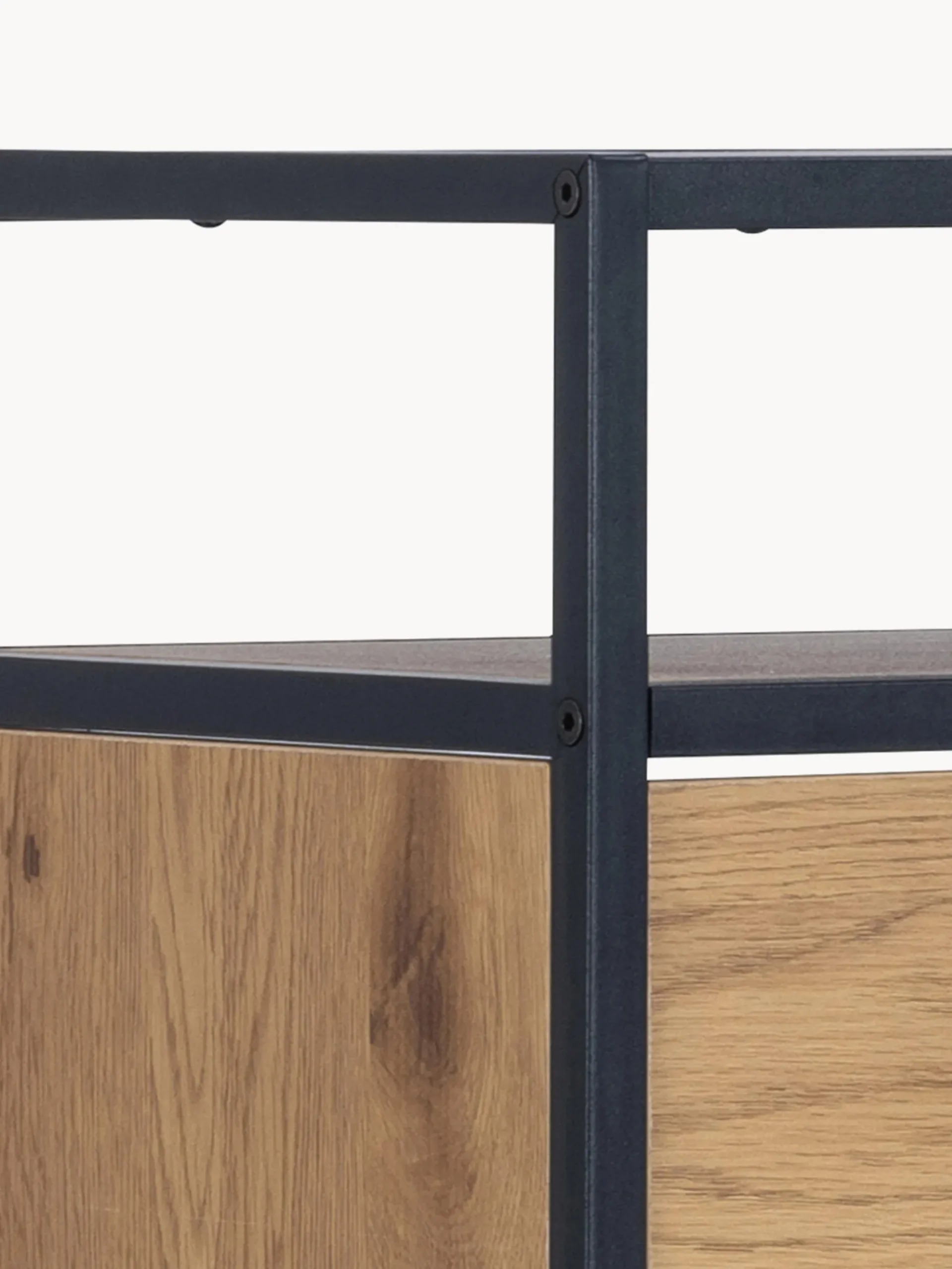Scarpiera in legno con scomparti pieghevoli Seaford