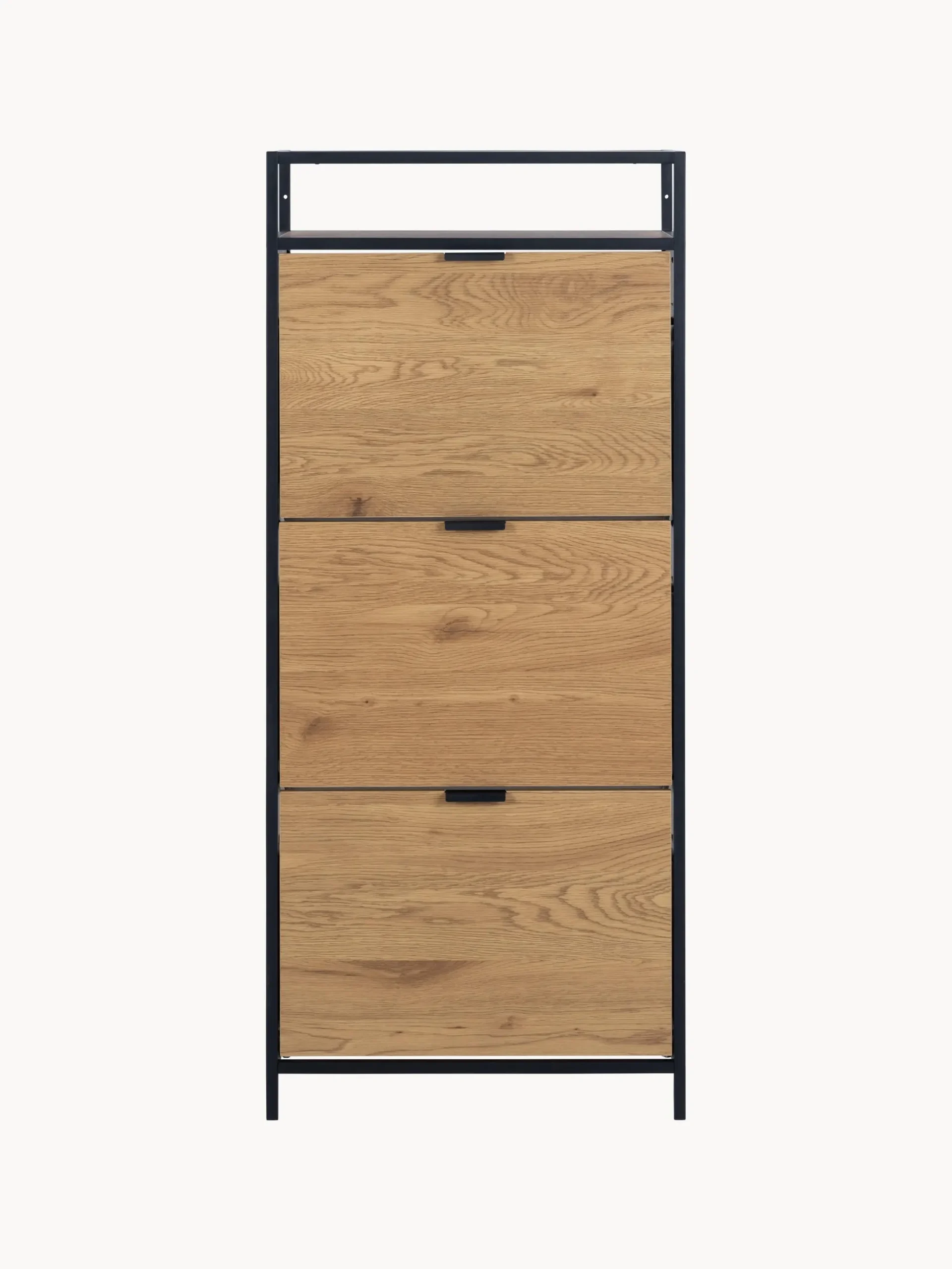 Scarpiera in legno con scomparti pieghevoli Seaford